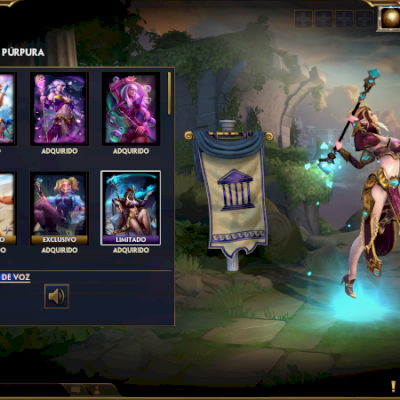 Conta Smite LVL 141 com varias skins limitadas e exclusivas.