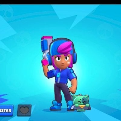 CONTA BRAWL STARS SHELLY STELAR / COLT DESAFIANTE / 50K DE TROFÉUS