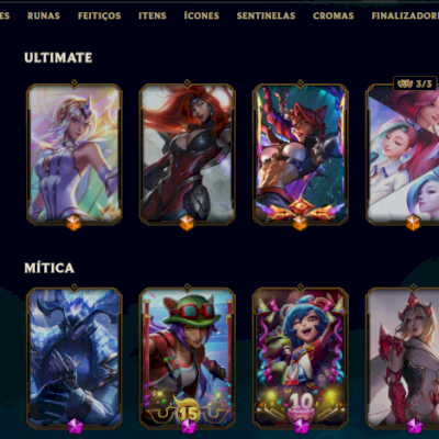 CONTA DE LOL e VALORANT COM 642 SKINS, FULL ACESSO E DONO UNICO