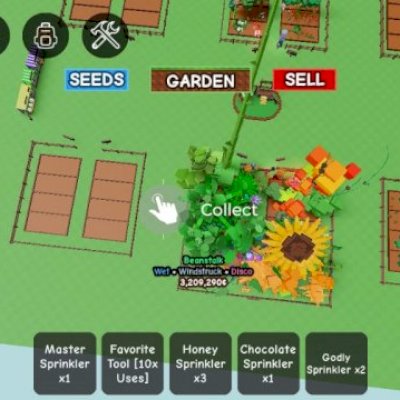 Conta Avançada Grow Garden – 10B Coins, 15+ Frutas Raras, Slots Upados