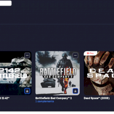 Conta ORIGEN/EA com coleção de Battlefield + Dead Space