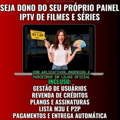 🚀 Seja um Revendedor Oficial — Painel Completo e 100% Gerenciável