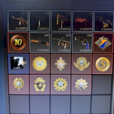 Conta cs2 10 medalhas raras + jogos