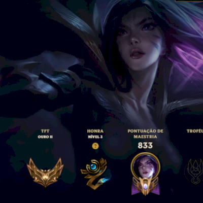 Conta com 413 skins e todos os champions