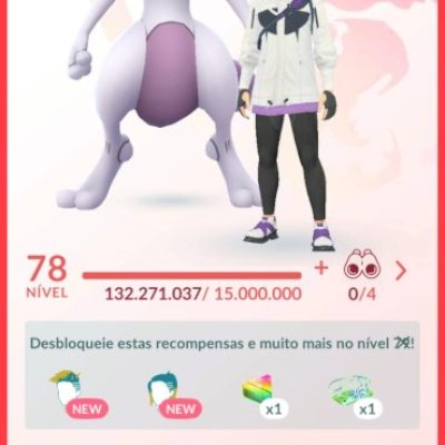 Conta Pokemon Go LVL 78 - 132 Milhões de XP