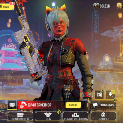 Conta nível 184 cód mobile