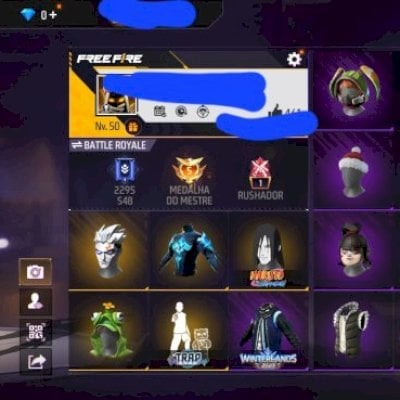 Conta muito boa, com itens antigos