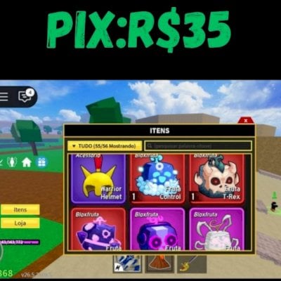 Conta de blox fruits com Buda,T-rex, Control, Gravity,Sound,Spider, ghost,magma