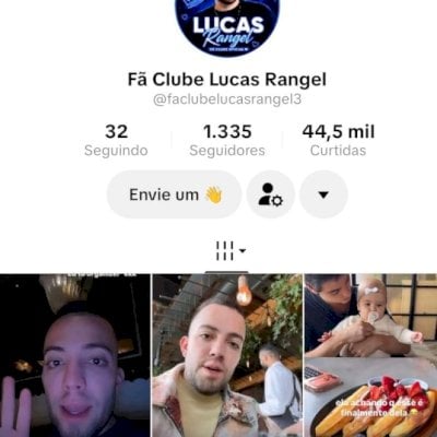Vendo conta do tik Tok engajada