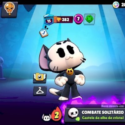 Conta 16K de troféus - 50 brawlers e 5 hipercargas