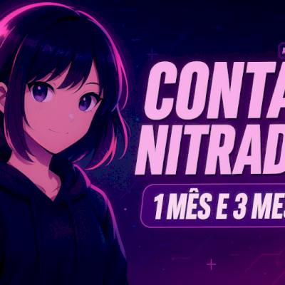 CONTA DISCORD NOVA COM NITRO MENSAL