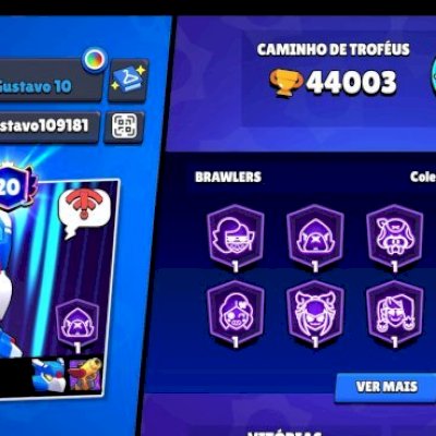 44K TROFÉUS + 92 BRAWLERS + SKINS RARAS