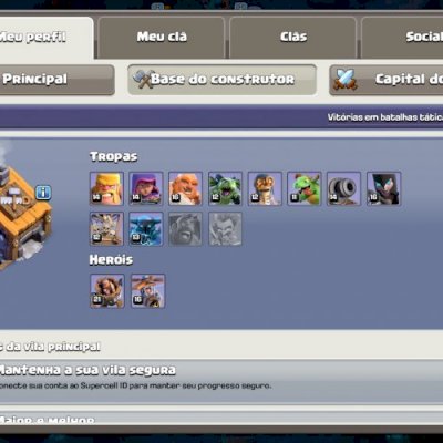 Duas CV13 semi-full falta alguns níveis de heróis