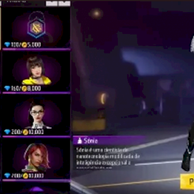 PERSONAGENS DE FREE FIRE VIA ID, LEIA DESCRIÇÃO!