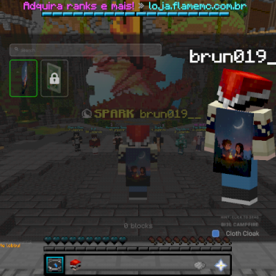 Vendo conta de minecraft com capa