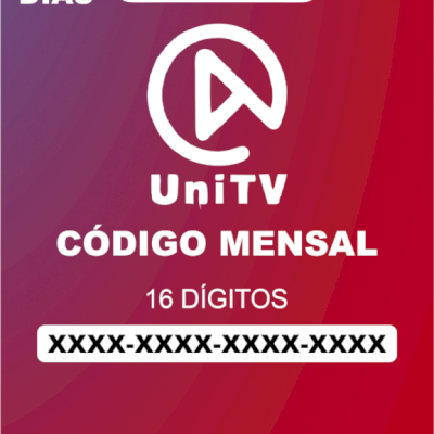 UniTV Recarga mensal 30 dias - Gift Card