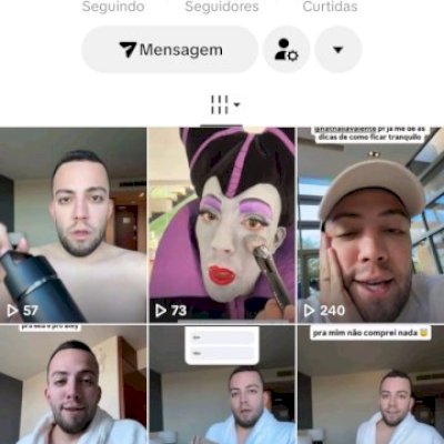 Vendo conta do tik Tok bem engajada