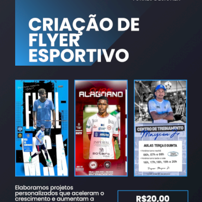 CRIAÇÃO DE FLYER ESPORTIVO