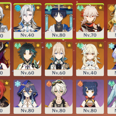 NEUVILLETTE + ARLECCHINO + KAZUHA + SCARAMOUCHE + XIAO + XILONEN + CHASCA