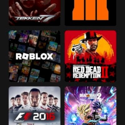 Conta com 13 Jogos dentre eles RED DEAD, TEKKEN 7, FC25, Call of duty Black Ops