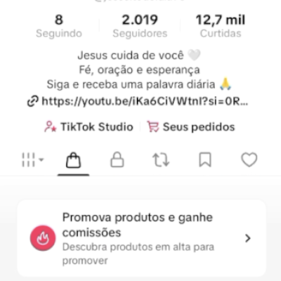 CONTA DO TIKTOK COM SHOP ATIVO +2K SEGUIDORES +12,7K CURTIDA (ENGAJAMENTO REAL)