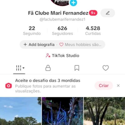 Vendo conta do tik Tok engajada