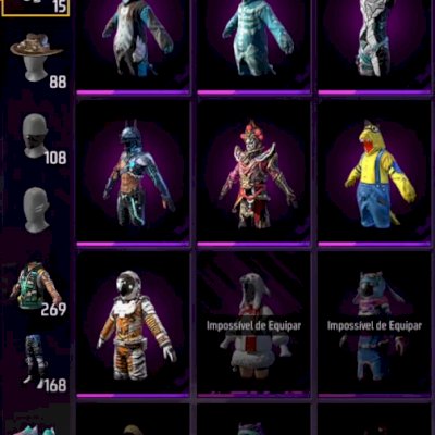 (+ de 3000 GASTOS) Conta Free Fire old, passes antigos e diversas skins raras