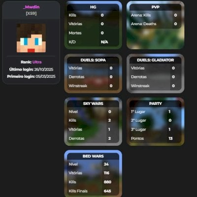 Conta original de Minecraft