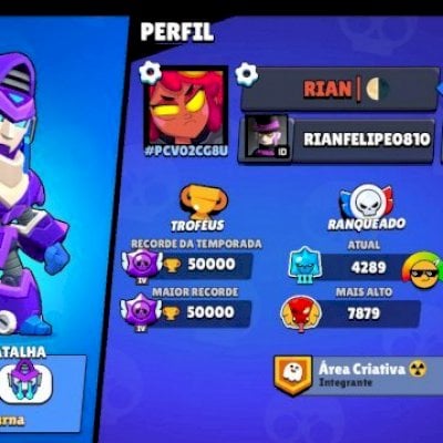 Subo qualquer brawler seu pro 1000 troféus