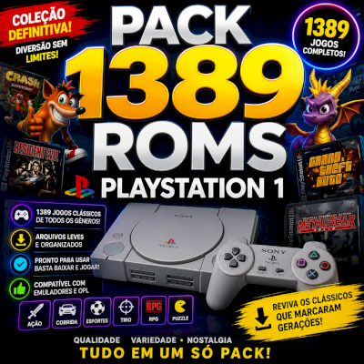 🎮 PACK 1389 ROMS PLAYSTATION 1