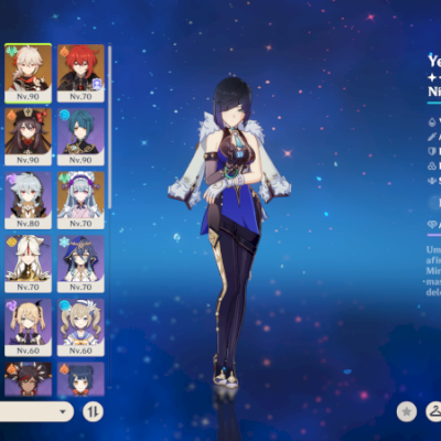 CONTA DE GENSHIN CRIADA 09/12/2020 VERSAO 1.1