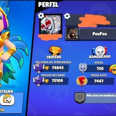 Conta brawl stars, não jogo mais