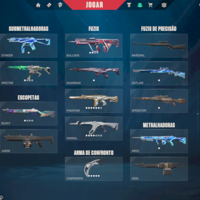 Conta Valorant FULL ACESSO Karambit ion, Vandal ZeroFang, Phantom Soberania, etc