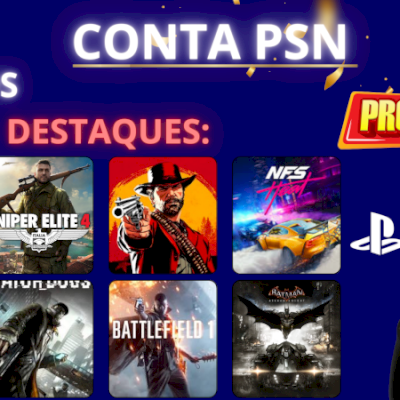 [PROMOÇÃO] Conta PSN com +15 Jogos | RDR2 + Batman Arkham + infamous