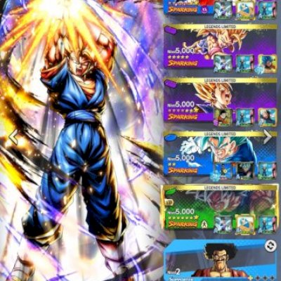 Conta com Vegetto LEGEND 8 estrelas e varios LFS