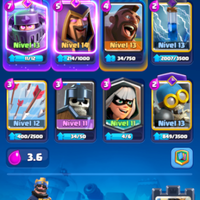 👑 CONTA ELITE CLASH ROYALE | 11 EVOLUÇÕES | FULL CARDS | 8450 TROFÉUS