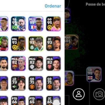 Efootball mobile contas