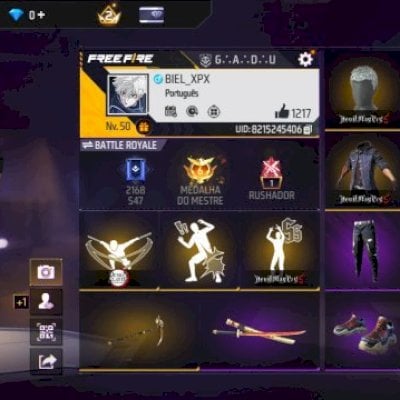 Conta de free fire para quem não quer começar do zero