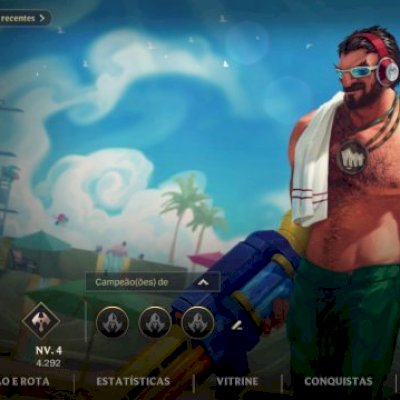 CONTA LOW ELO COM SKIN AKALI ROSA DE CRISTAL