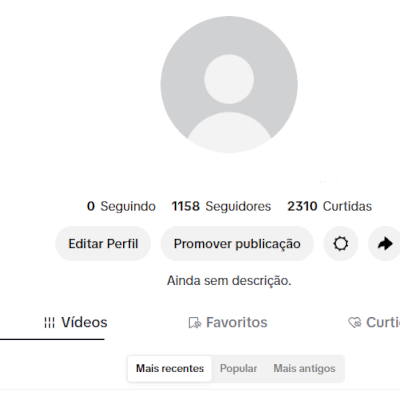 CONTA TIK TOK 1,1K SEG E 2,3K DE CURT (SHOP ATIVO) (VITRINE DAQUI A 30 DIAS)