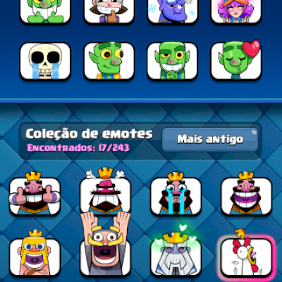 Conta Clash royale 4500 troféus, 4 Lendárias e MTS emojis, mais detalhes em foto