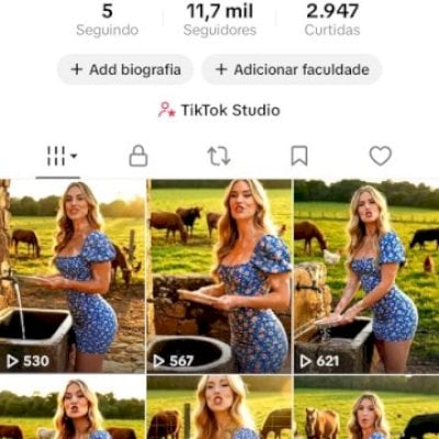 CONTA DO TIKTOK EUA MONETIZADA +11,7K SEGUIDORES (ENGAJAMENTO REAL)