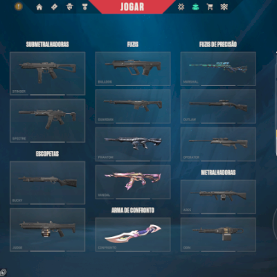 VENDO CONTA VALORANT — OURO 2 | Skins Premium