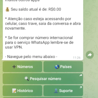 Bot Telegram Sms Numero Virtual - Source Python 2026 + brinde bot smm telegram