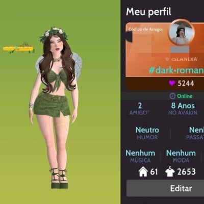 Conta avakin feminina nível 44