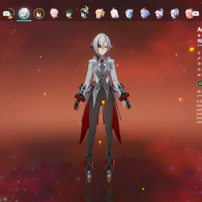 Conta AR60, com Arlecchino C6 com arma assinatura, + 62 personagens