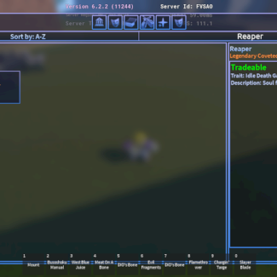 Roblox -A Universal Time Reaper with Trait Hex Gambler + Mythic Skin (Seele)