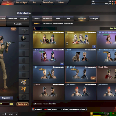 Crossfire conta muitoboa cheia de mns,LASWAT, 7VIPS MARECHAL