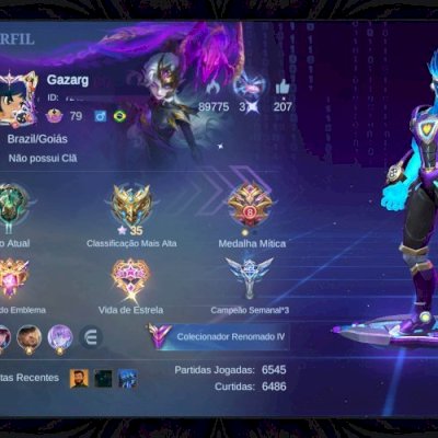 Vendo conta de mobile Legends