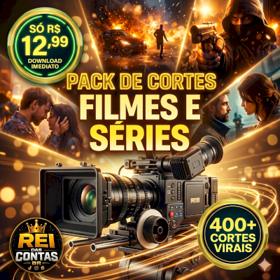 🔥 PACK FILMES E SÉRIES - 400+ CORTES VIRAIS PARA CRESCER TIKTOK, INSTA E KWAI!
